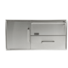 Coyote Warming Drawer + Pull Out Drawer+ Single Drawer